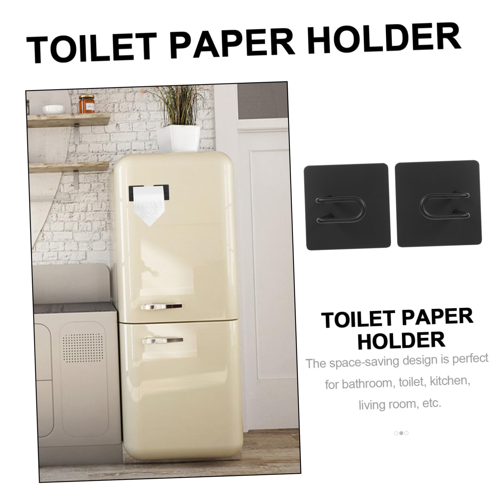 DOITOOL Magnetischer Edelstahl Rollenhalter ohne Bohren mit Haken Multifunktionaler Wc papierhalter und Ablage Praktische Wandhalterung für Bad und Küche Einfache Installation Langlebig
