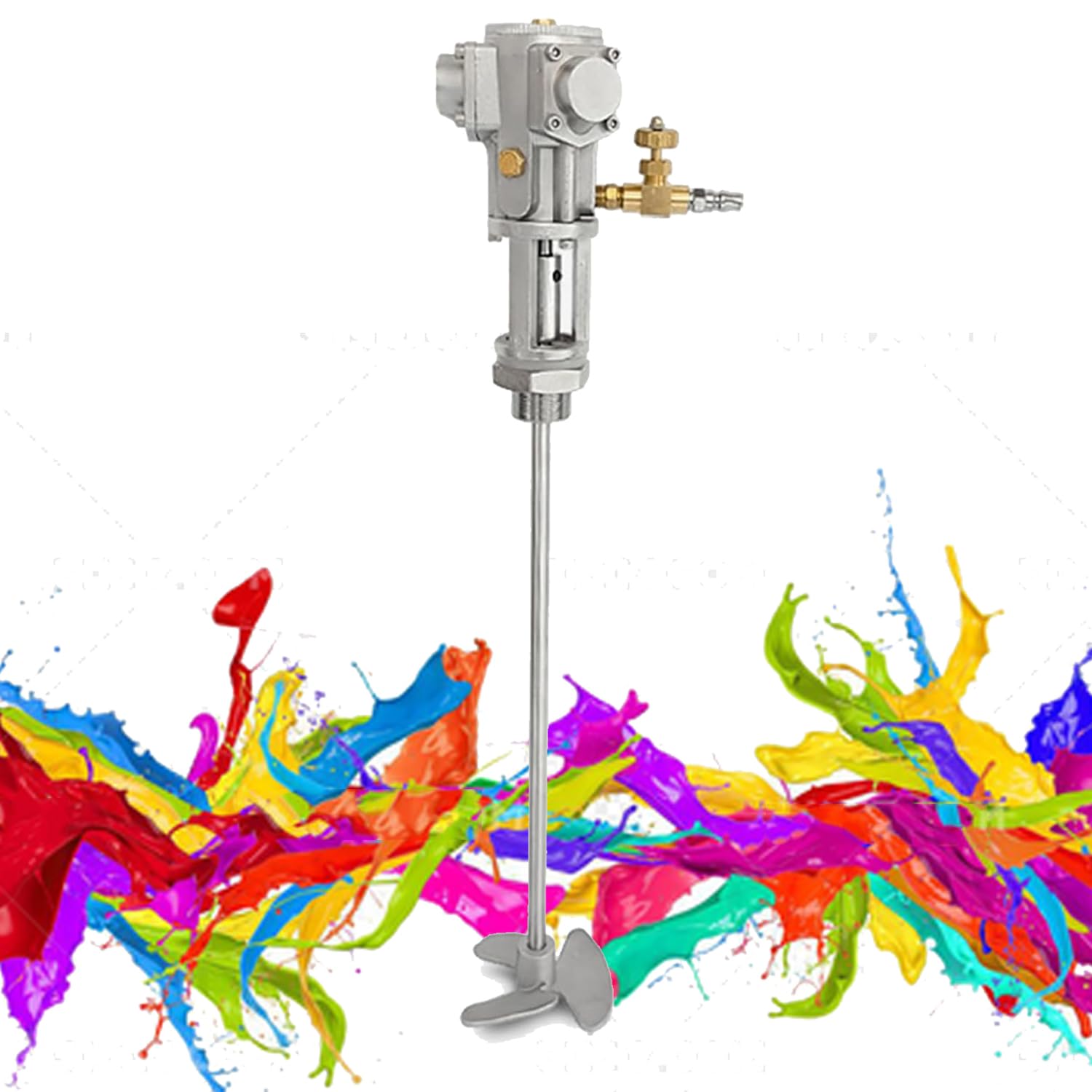LYDZUSDP Paint Mixer,Pneumatic Paint Mixer Machine,5 Gallon Pneumatic Mixer with Aluminum Alloy Impeller,Mix Well for Paint Mixing in Paint Factory