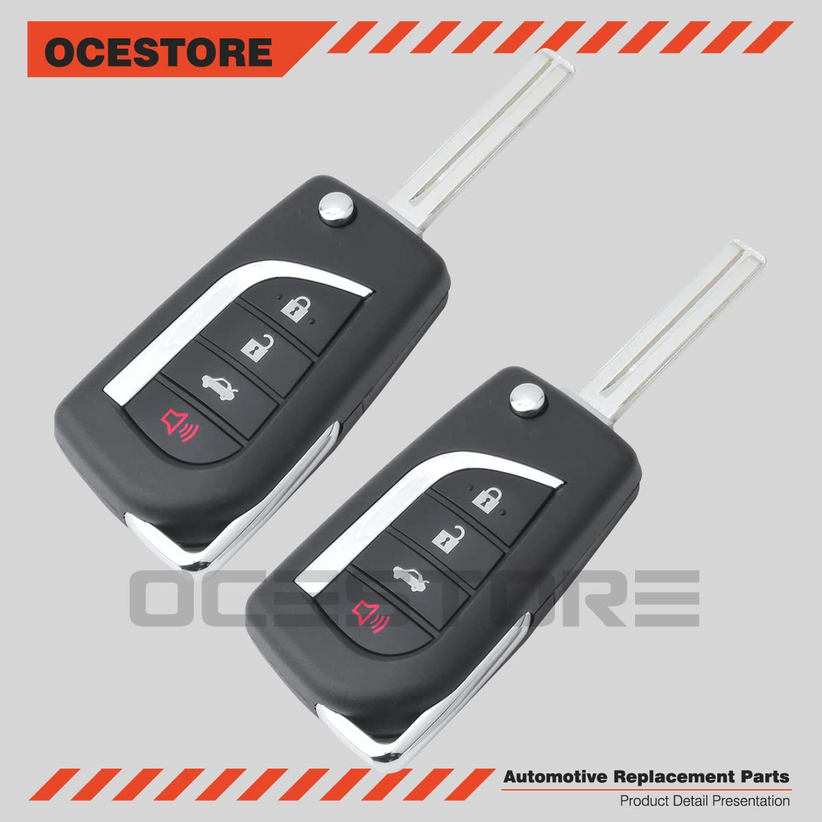 Télécommande De Voiture 4 Boutons OCESTORE Compatible Camry 2018-2021 Et Corolla 2020-2021 (HYQ12BFB)