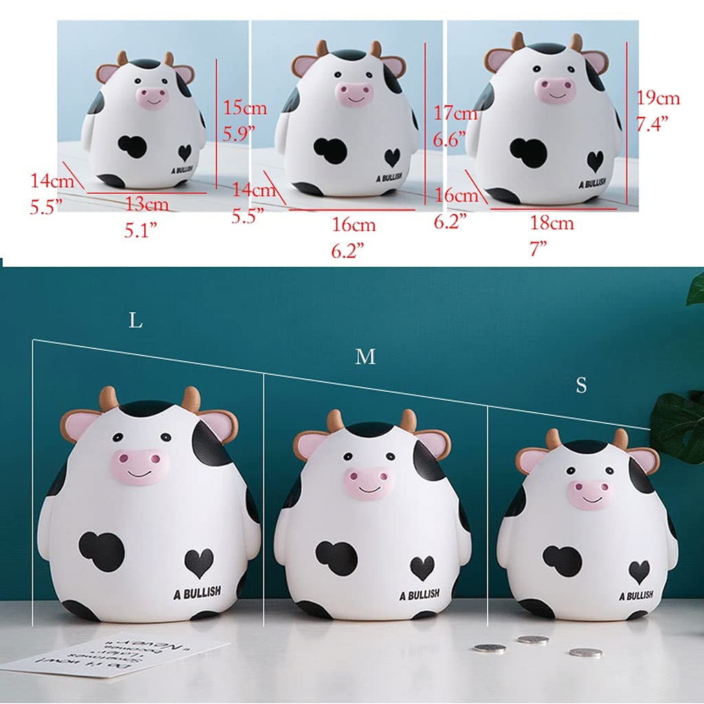 Amazon.co.jp: 貯金箱 貯金箱 ギフト 牛 コイン マネーバンク 大容量 貯金箱 かわいいビニール製 落ちるのを恐れない コインバンクボックス  男の子 女の子 キッズ 貯金箱 (Color : Medium B) : ホビー
