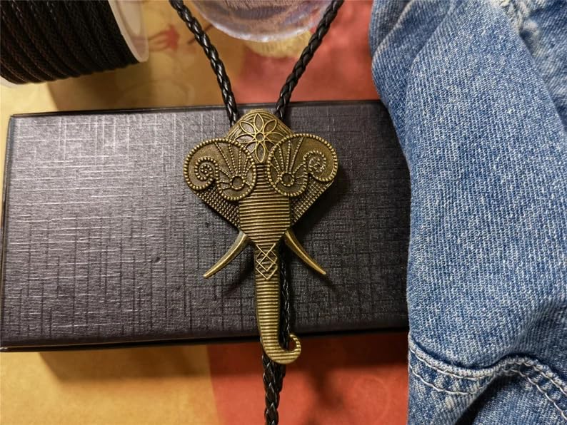 Image of Animal & Plant Bola Tie Bolo Tie Wedding Necklace for Men Women Groomsmen Western Cowboy Necktie