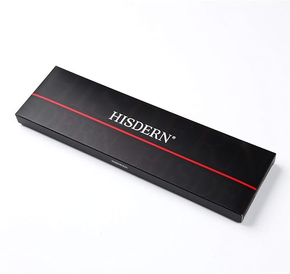 HISDERN Skinny Tie Solid Color 6cm Slim Ties for Men Wedding Classic Formal Business Necktie