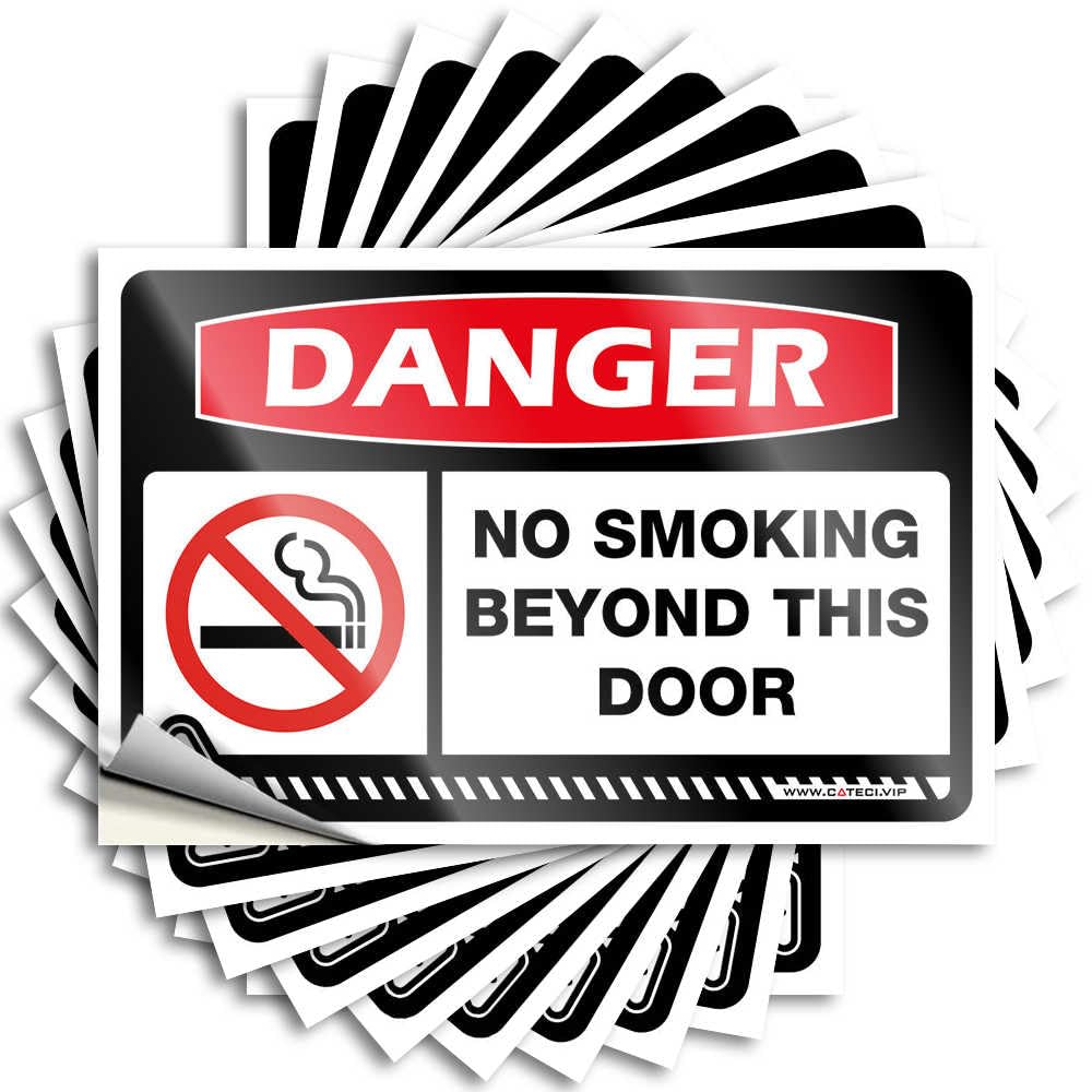 Sticker Man Cave Stuff Custom Stickers, Cover Waterproof Danger No Smoking Beyond This Door for Hydro Flask | Cozy Vinyl Decals for Indoor Holiday Gift(6X9CM)