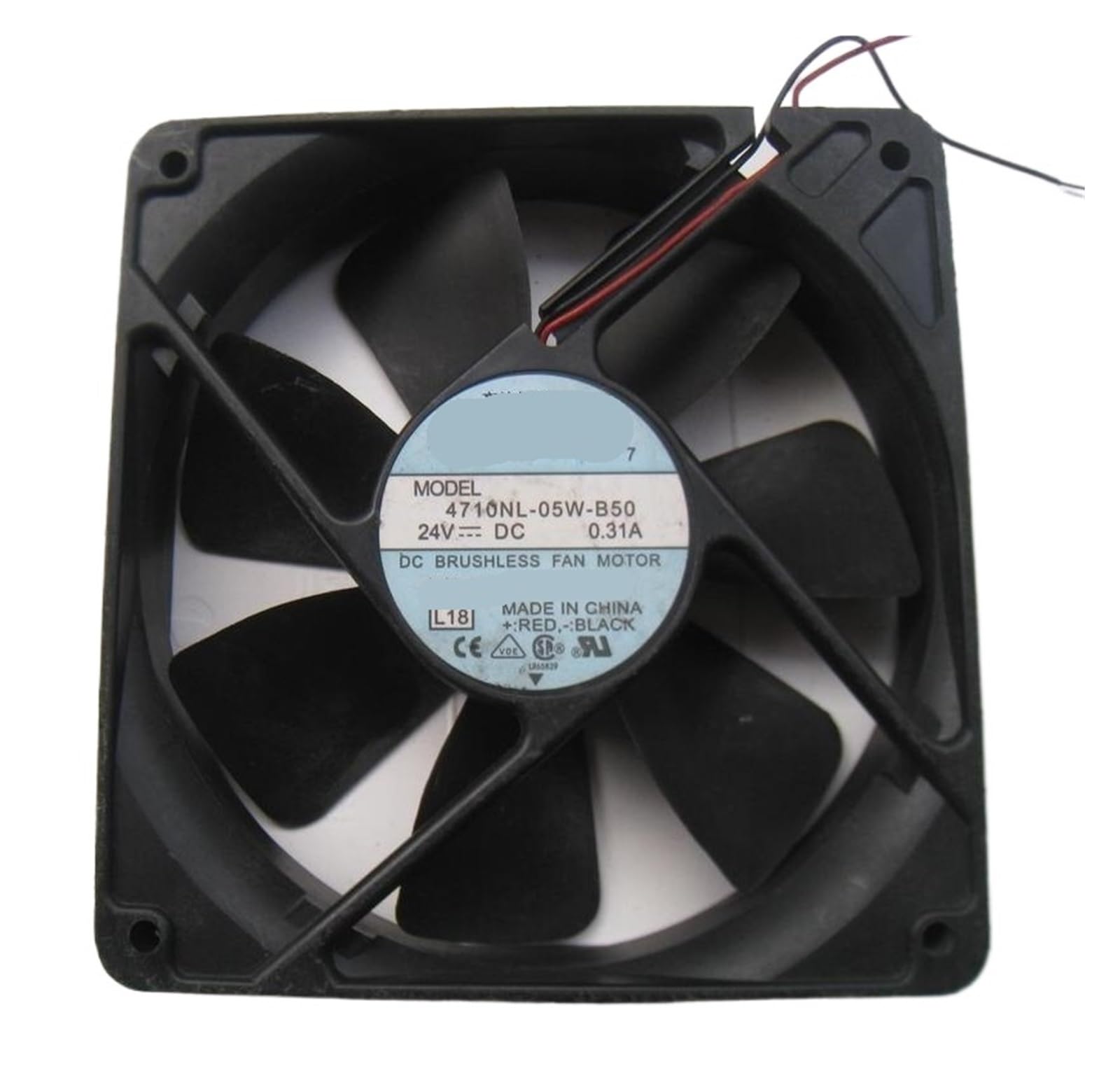 EAHWCXSD 4710NL-05W-B50 4710NL-05W-B20 12025 12cm 24V 0.31A 0.20A 2Wire Cooling Fan(4710NL-05W-B50)