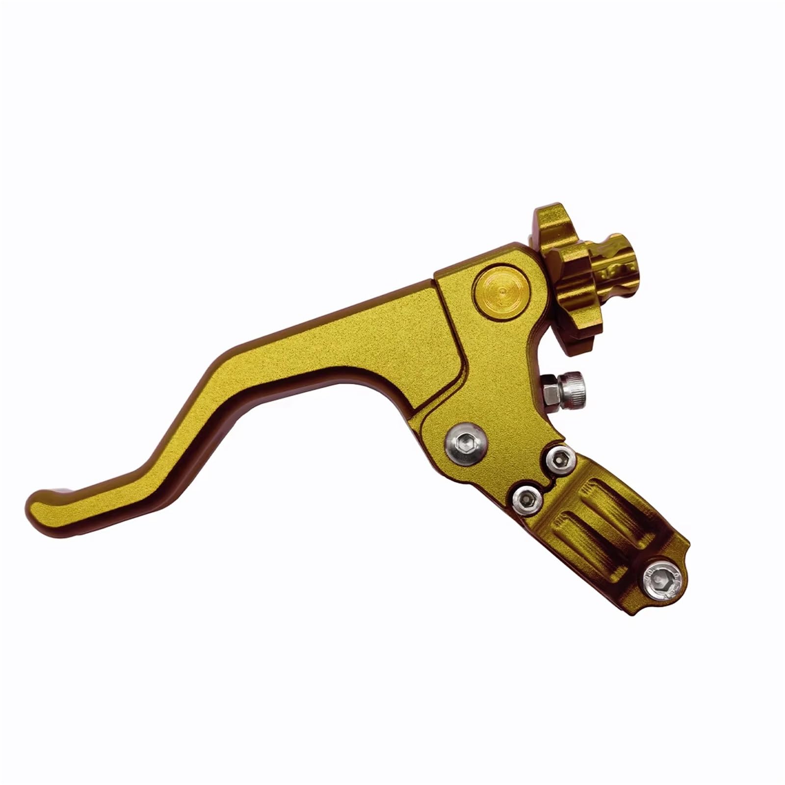 BeiZhengbhD Clutch Lever Handlebar Short Stunt Clutch Lever for CBR 600 for F2 for F3 for F4 for F4i for 650F for CBR1000RR for CRF250R for CRF450R for CRF250L for CRF250M(Gold)