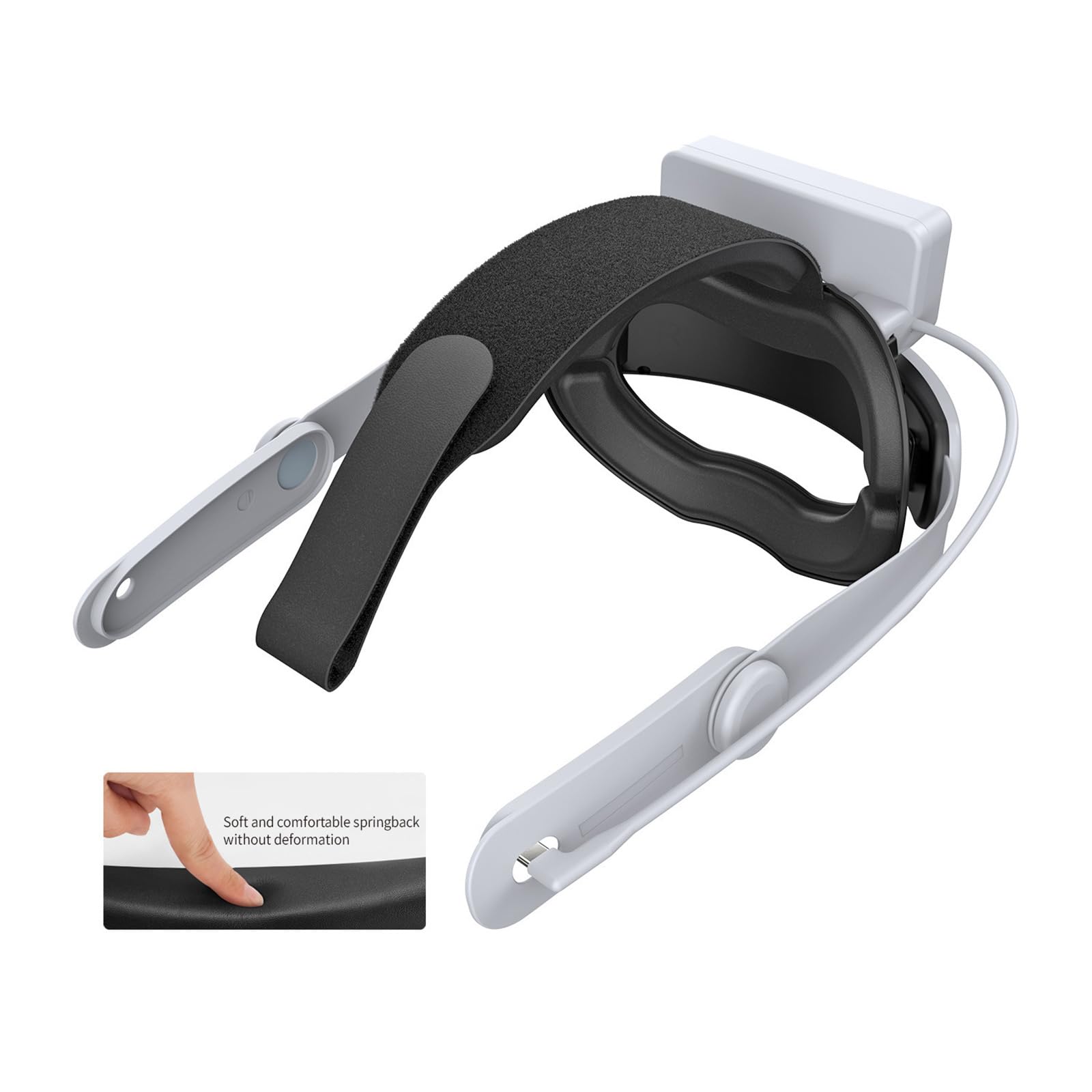 Diadema con batería para 3 / 3S 18500 MWh, correa de carga rápida de repuesto para mayor comodidad y tiempo de reproducción, auriculares de realidad virtual, acolchado cómodo