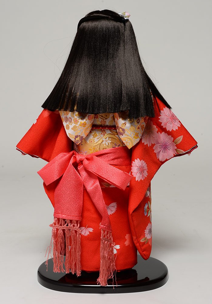 Amazon | 【市松人形】市松人形13号市松人形：雪輪に桜刺繍衣裳