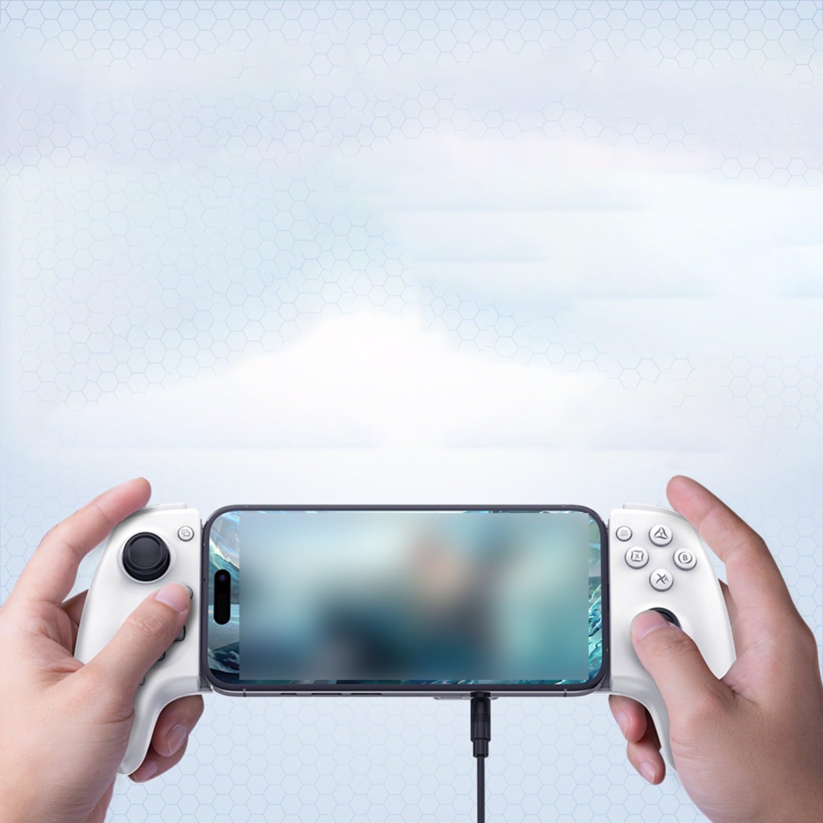 AB01 - Controller per telefono estensibile, per pad da gioco wireless USB dual-mode, sensori Hall, macro personalizzate, impugnatura antiscivolo, dissipazione del calore