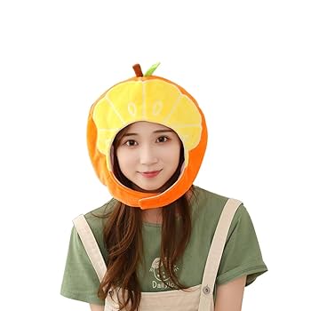 フルーツ 帽子 シリーズ  ミカン帽子 フルーツ 帽子 シリーズ ミカン帽子