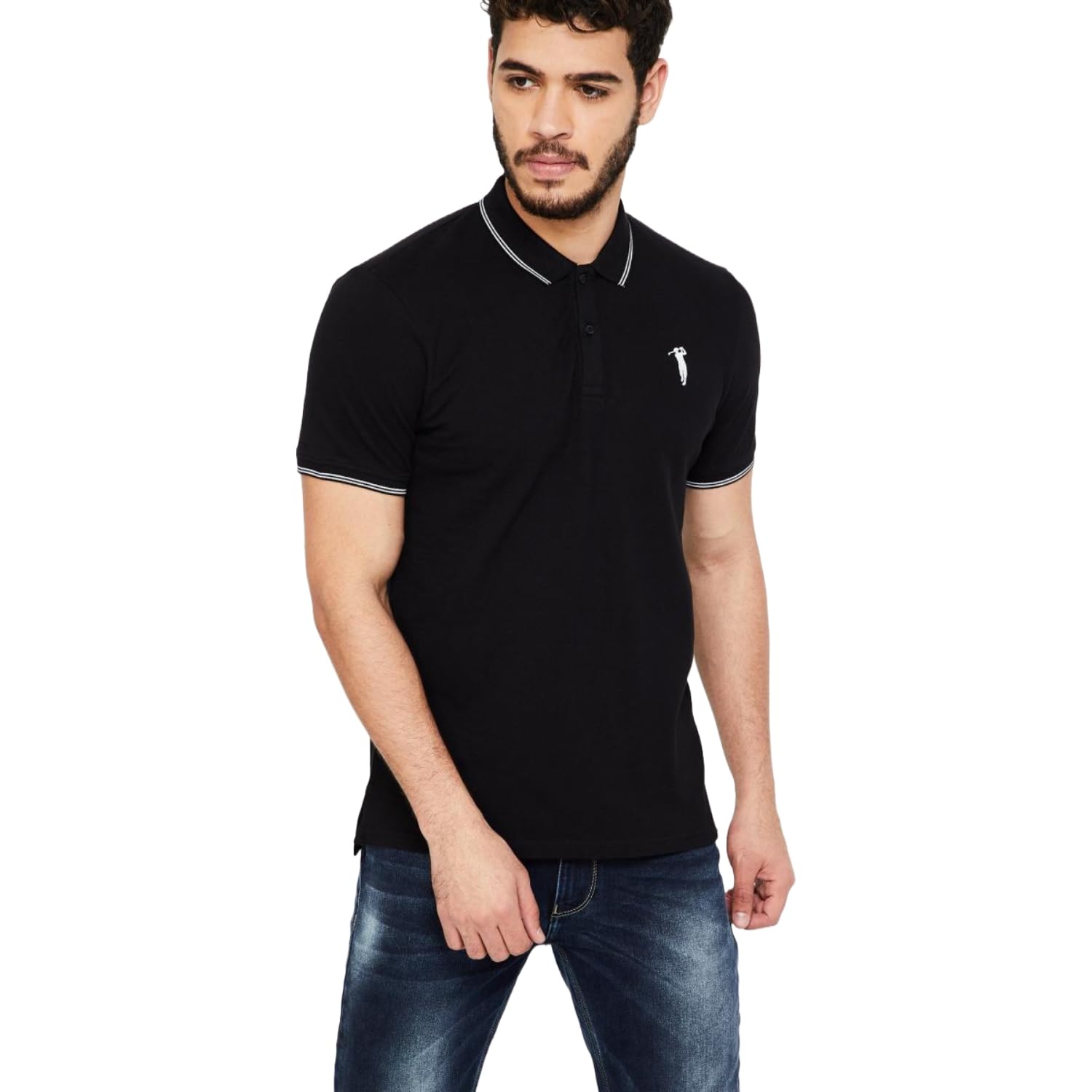 bossini Men Cotton Lycra Regular Fit Solid T Shirt-picture-19