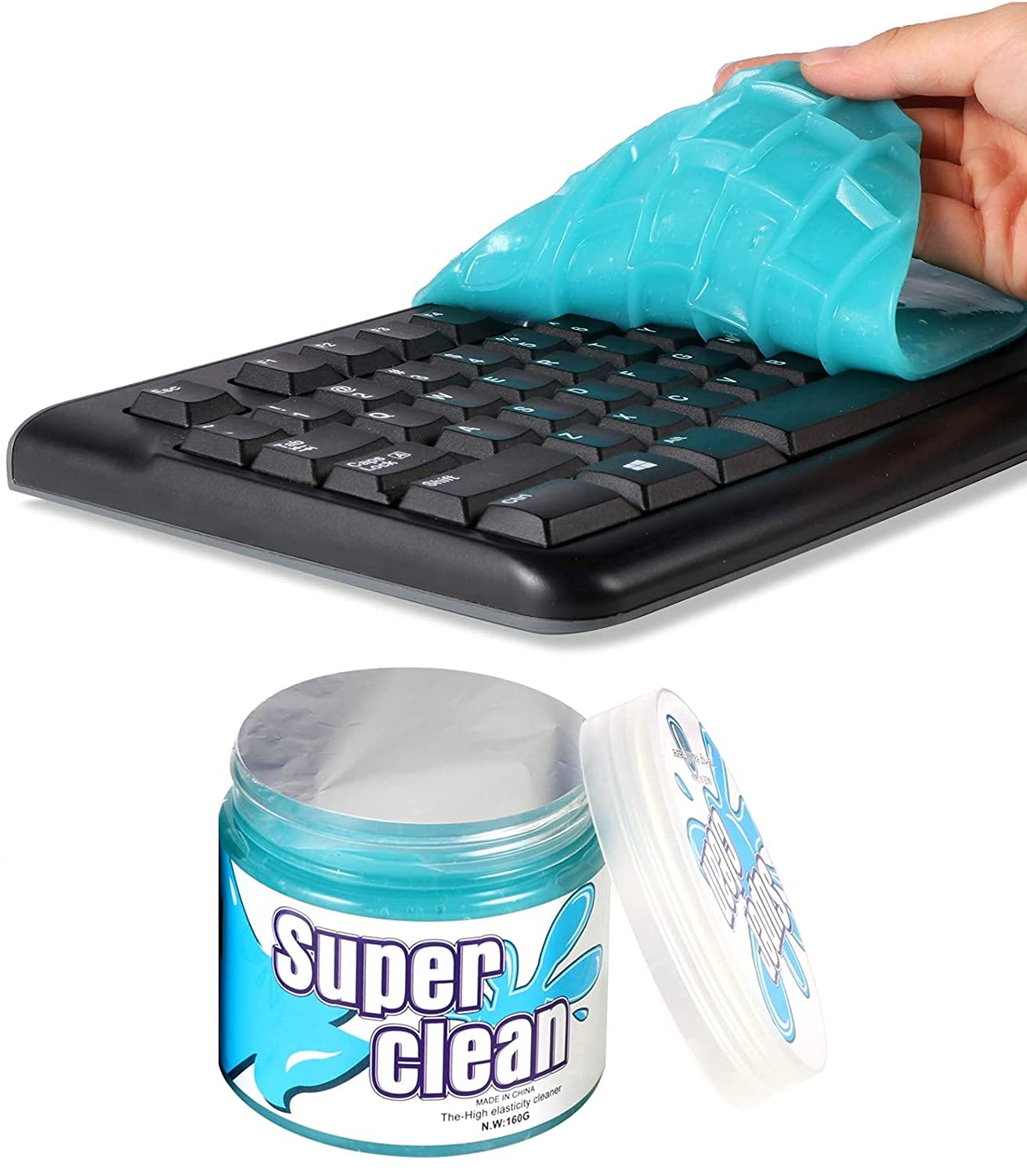 QUALIZA Cleaning Gel for Car, Car Cleaning Kit Universal Detailing Automotive Dust Car Crevice Cleaner Keyboard Cleaning Gel Car Cleaning Gel Car Cleaner Gel Detailing Putty Dust Cleaning Tool-image-42