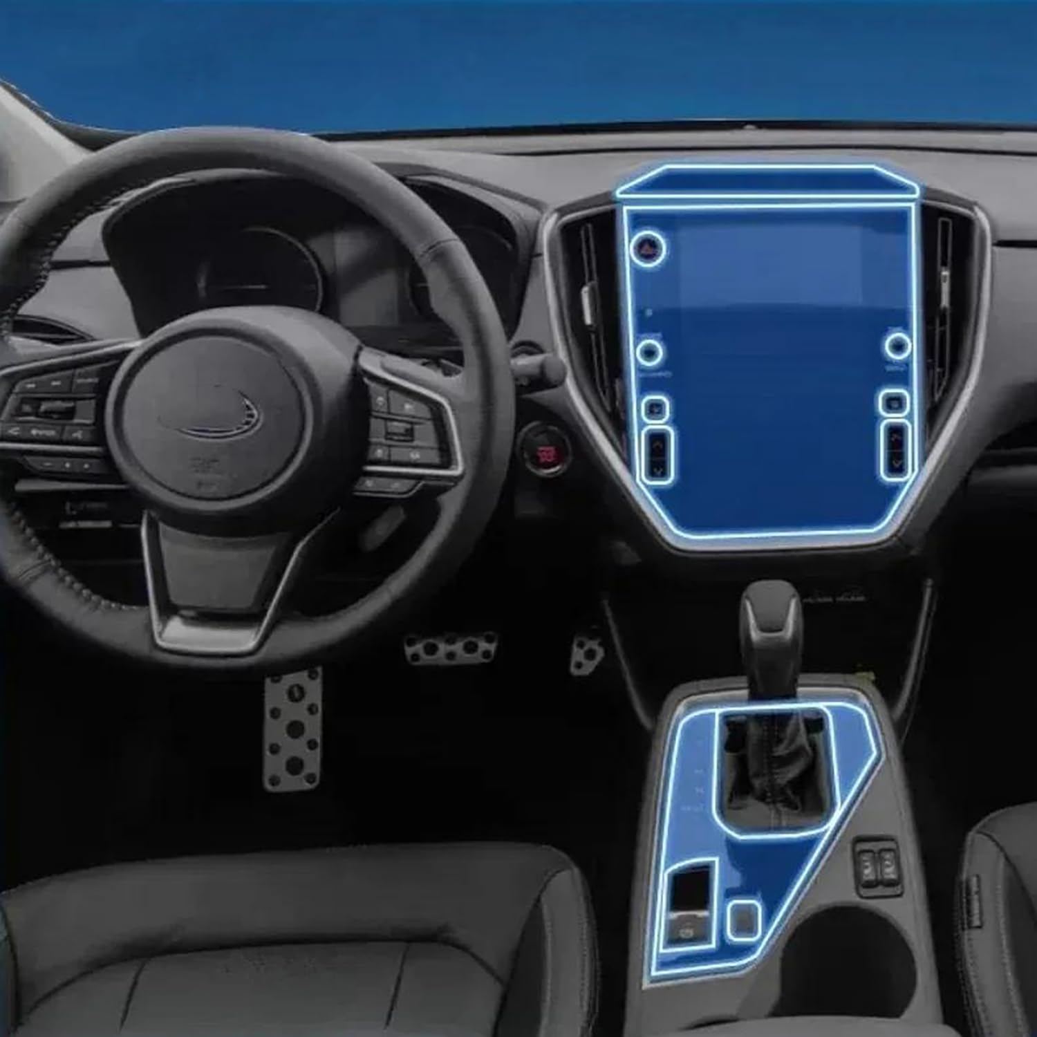 Film TPU Subaru Crosstrek 2024 protection PPF ecran GPS console