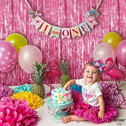 image for KatchOn, Pink Streamers for Pink Party Decorations - XtraLarge 3.2x8 F