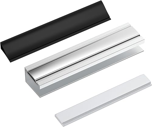 Imán de cristal para puerta de ducha, pestillo magnético para puerta de ducha con cierre de metal que se adapta a puertas de vidrio de 18 pulgadas,