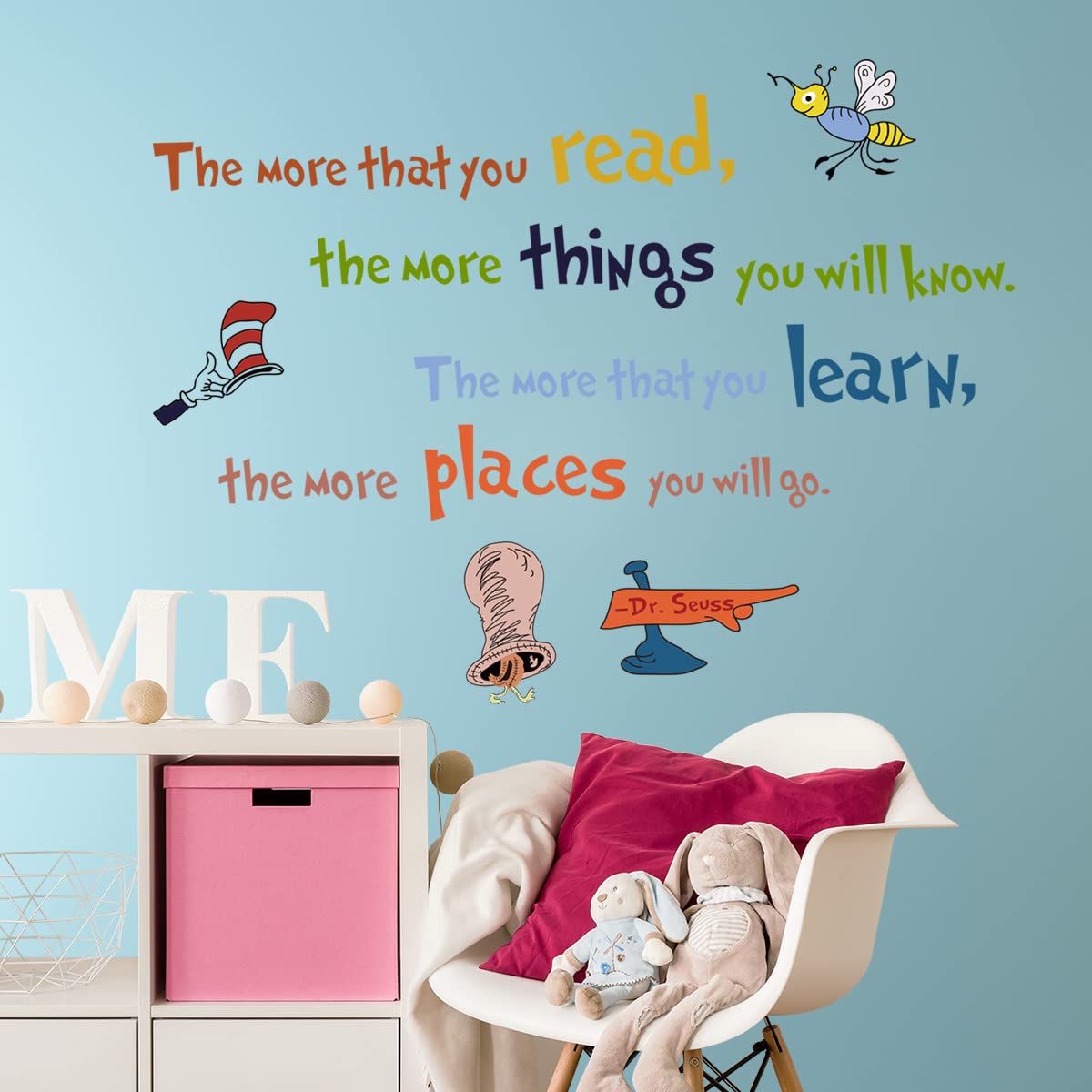 Inspirational Quote Wall Decals - Motivational Word Stickers, Peel & Stick Removable Decor For Kids Room, Nursery