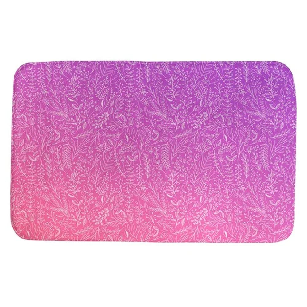 Luxurious 1 Piece Purple Pink Super Soft Bath Rugs For Bathroom Size 21 W x 34 L Non-Slip