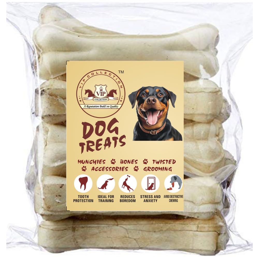 VIP Collection Rawhide Chicken Flavor 6 Inch Dog Chew Calcium Bone for Young and Adult Dogs (6-Inch-10-KG) (B0CH5JCG2J) Amazon Price History, Amazon Price Tracker
