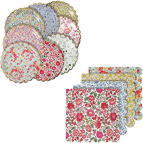 Meri Meri Assorted Liberty Plates and Napkins Collection (Large)