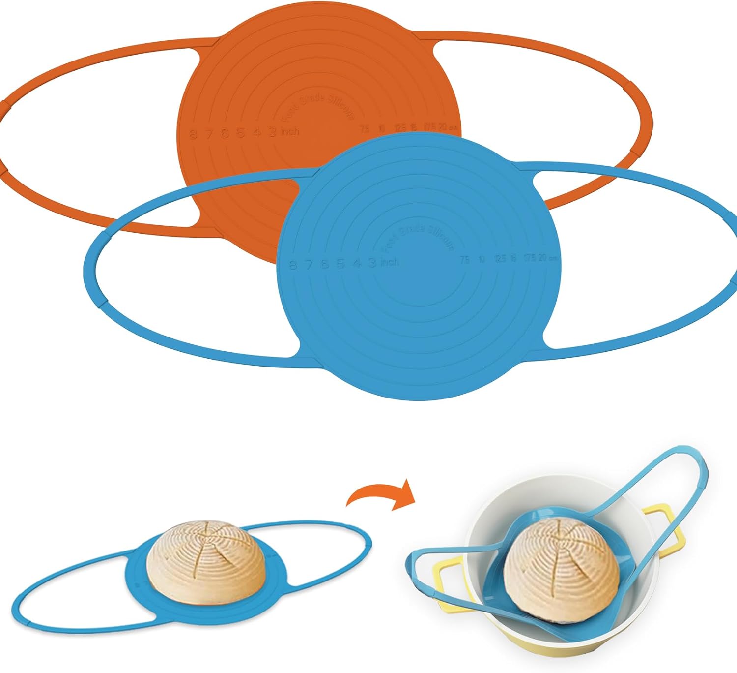 Mutilife Sourdough Baking Handles Mat Reusable Silicone