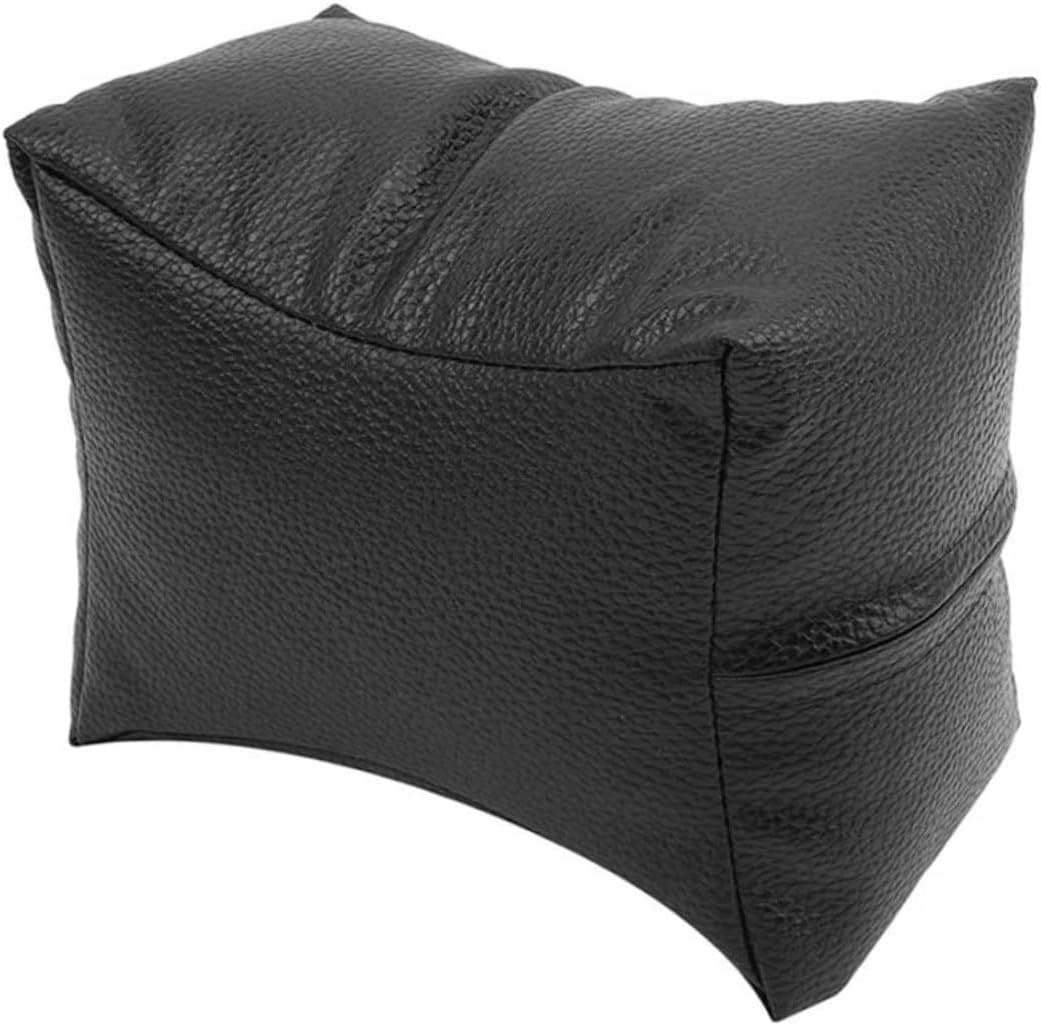 Nail Cushion, Soft Pu Leather Manicure Hand Rest Cushion, Dual Use Hand Pillow Black