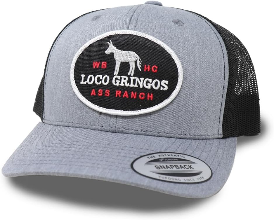 WHISKEY BENT HAT CO. Loco Gringos Adjustable Snapback Trucker Hat