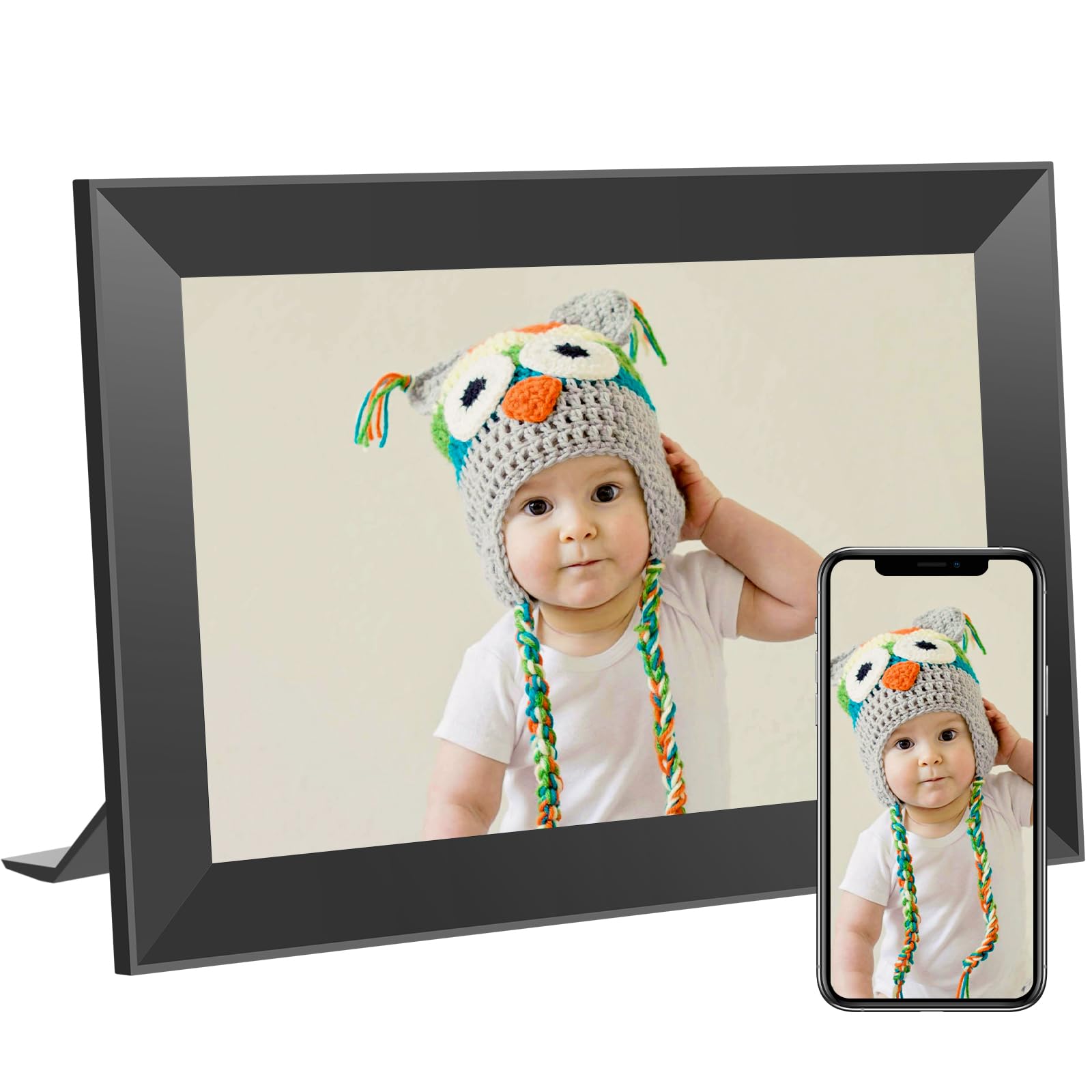 KODAK 10.1Inch WiFi Digital Picture Frame,1280x800 HD IPS Touch Screen, Electronic Smart Photo Frame with 32GB Memory, Auto-Rotate, Instantly Share Photos/Videos from Anywhere