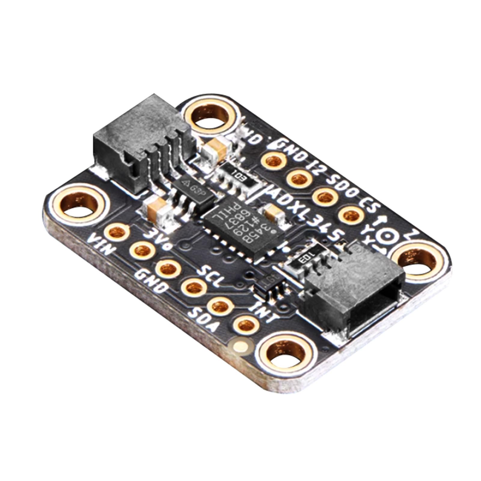 IY99 ADXL345 Module accéléromètre 3 axes avec régulateur et dérailleur pour microcontrôleurs 3,3 V/5 V