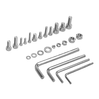 Ubersweet Socket Head Cap, Hex Socket Screw Set 400PCS Assortment High Strength for Construction Machinery for Wind Power Equipment for Cars