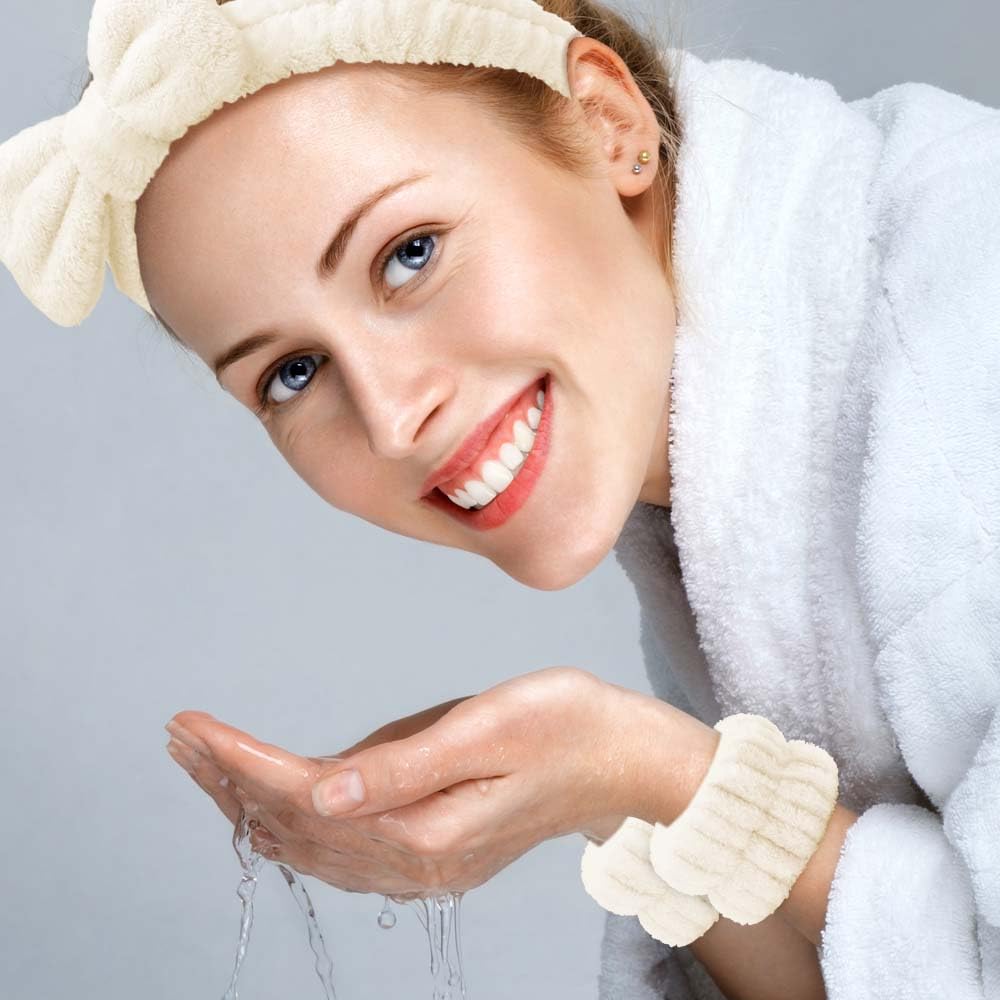MUZOXEN Fascia Da Spa Per Lavare Il Viso, Fascia Per Trucco In