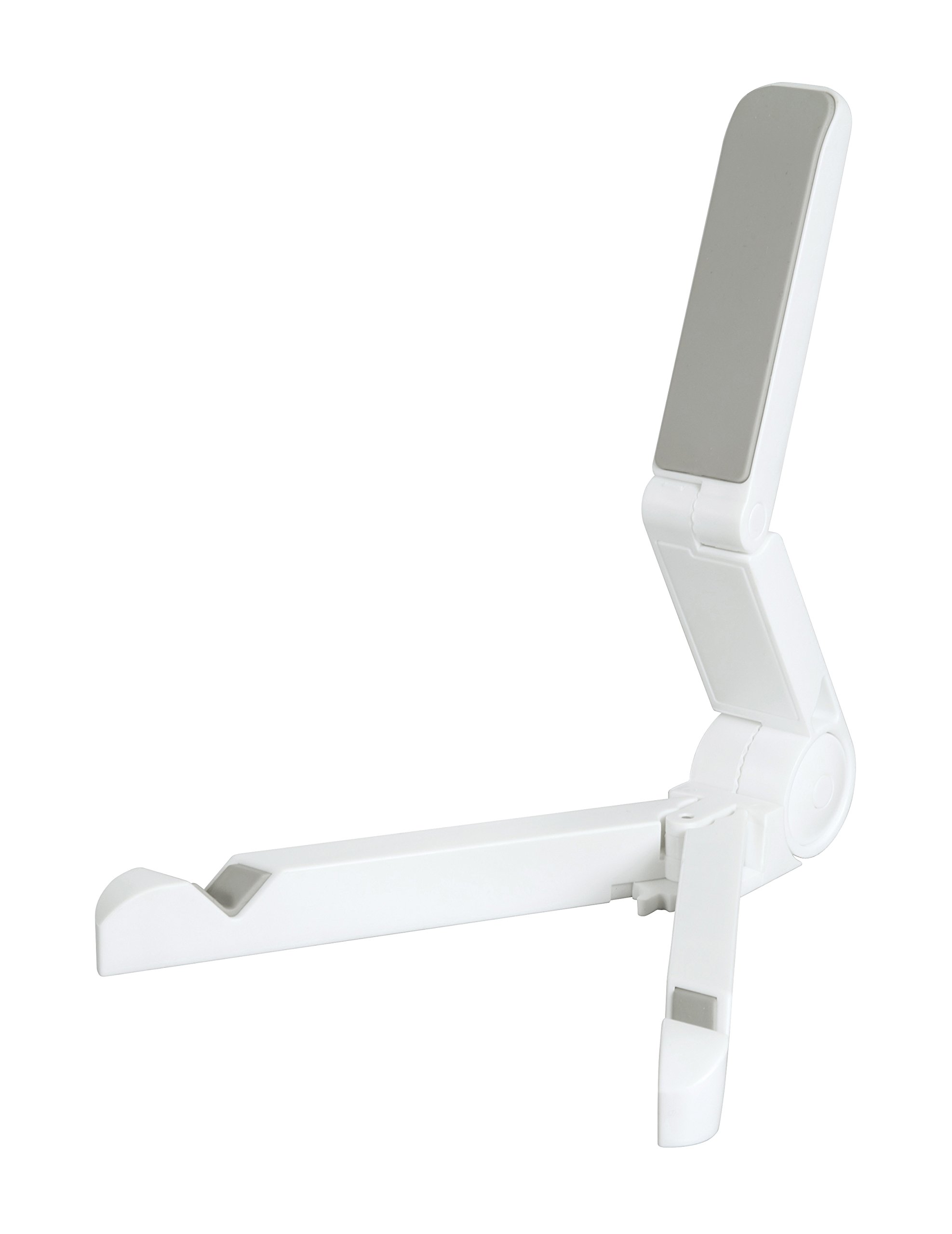 Dynavox Supporto per dischi in vinile ST30, pieghevole, in plastica, colore: bianco
