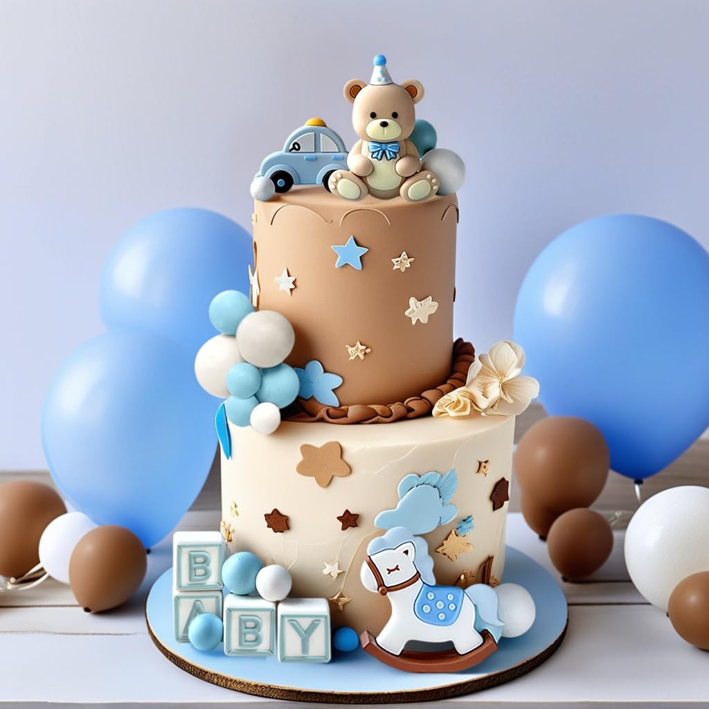 LaVenty topper per torta in oro nero toppers per torte di compleanno in oro uomini per compleanno matrimonio festa babyshower cake topper per festa anni '20