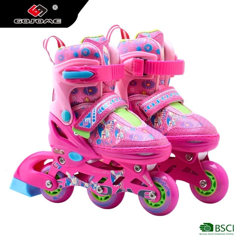 Galaxy Skate Inline Skates with Helmet, Knee/Elbow Pads, and Carrying Case - Girl/Boy/Skates/Gift