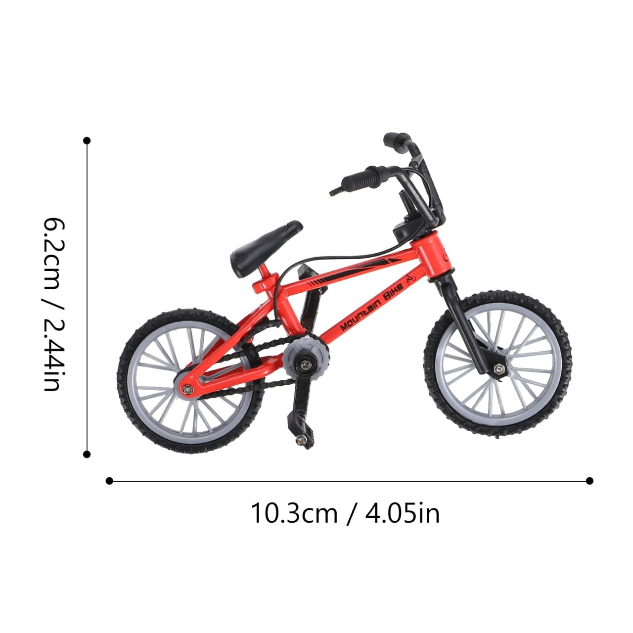 BESTonZON Mini Finger Bike Toy Desktop Mountain Bike Game for Kids with Realistic Bmx Details and Spare Tires Included - Image 3