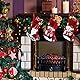 WLLHYF Weihnachtsstrümpfe Satz von 3 große Weihnachtsstrümpfe Santa Strümpfe Füllen und Hängen für Kinder große Kamin Santa Socken für Familie Urlaub Weihnachtsfeier Baumdekoration(Stil 1)