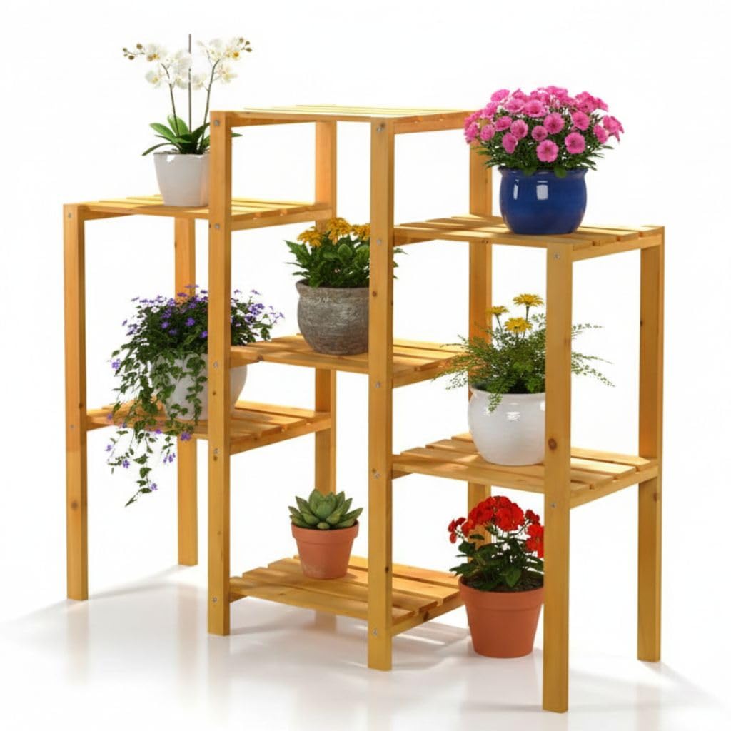 Fleurs escalier/jardinière Plante avec 7 étages 97 cm × 31 cm × 87 cm (L x l x h)