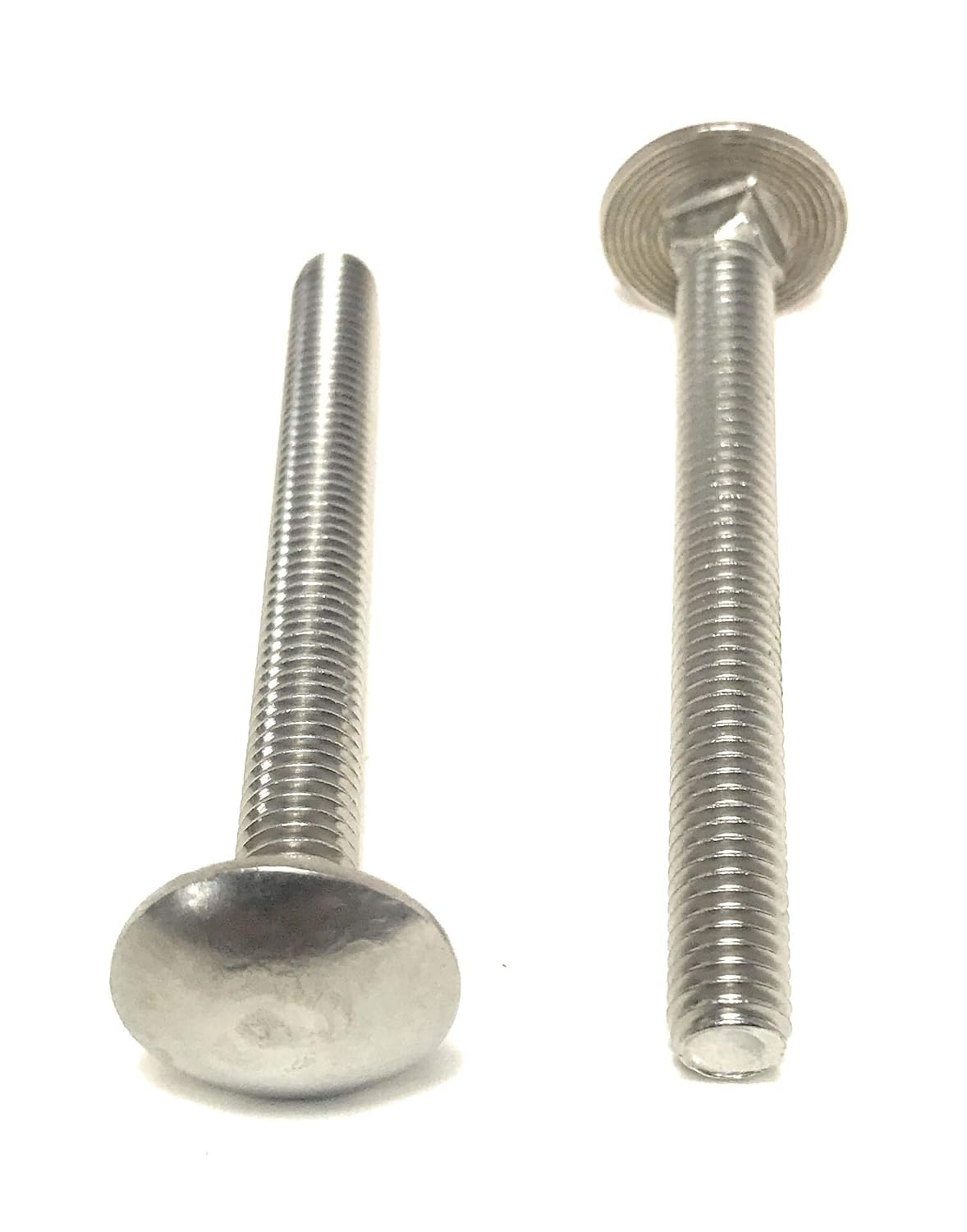 M6-1.00x60 Carriage Bolts Stainless Steel DIN603 A2 Stainless Steel (10 Pieces)