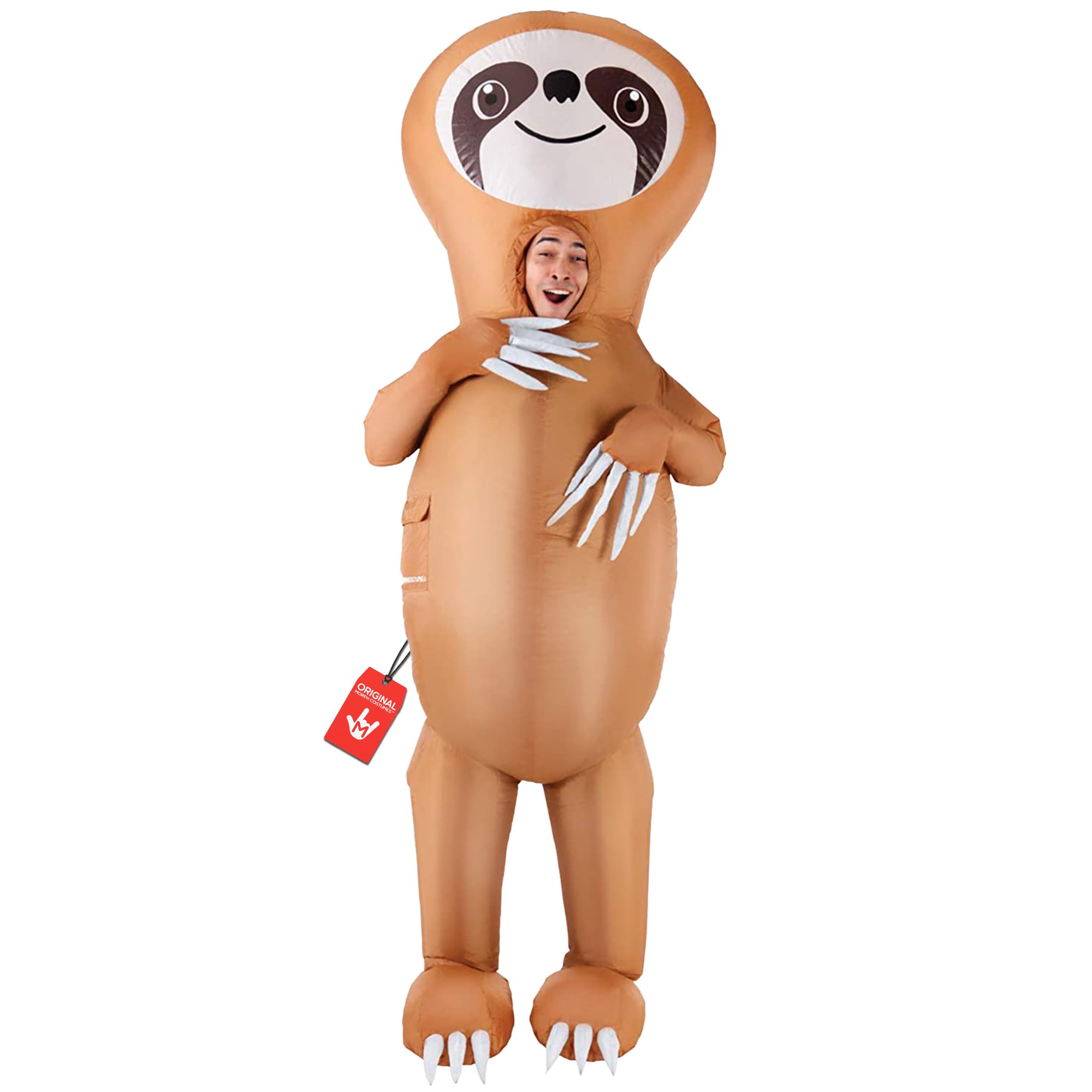 Morph Disfraz Hinchable Oso Perezoso Adulto, Disfraces Animales para Carnaval y Halloween, Talla única