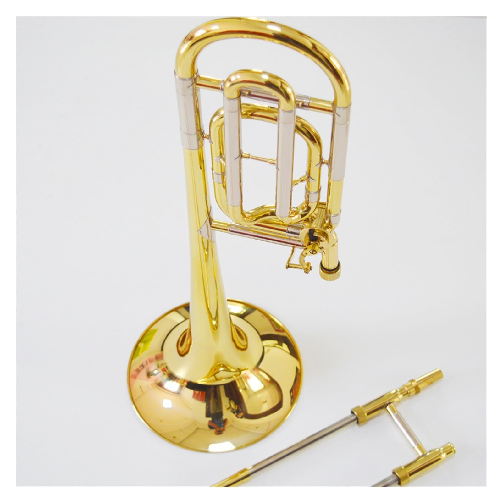 Puzon Puzon tenorowy B dur instrument dęty blaszany miedź odpowiedni dla początkujących