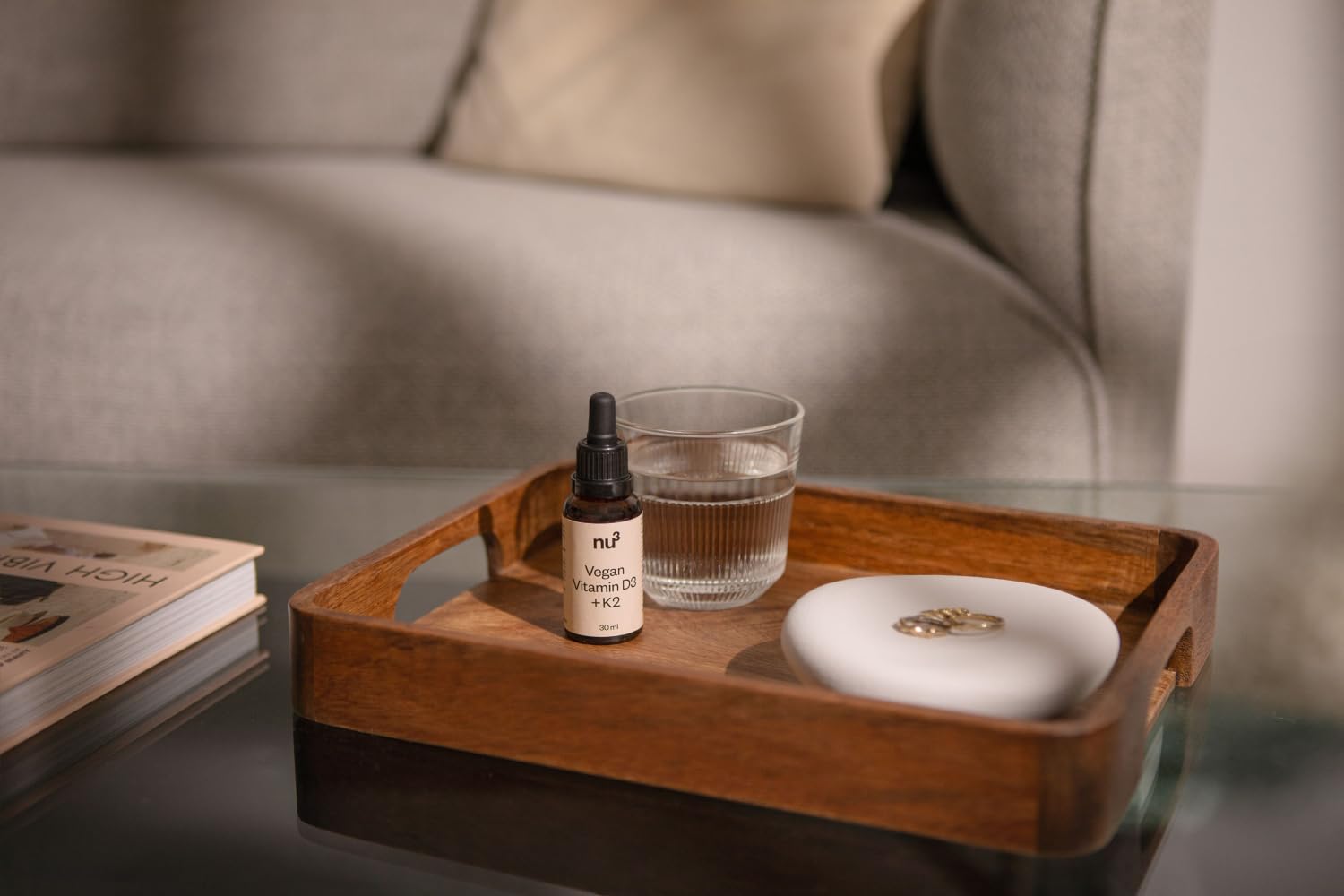 nu3 Vegan Vitamin D3 + K2 – Tropfen, pflanzlich, Natürliches Vitamin D3 aus Flechten, kombiniert mit Vitamin K2, leicht zu dosieren, ohne Zusätze, vegan, rein, geschmacksneutral - 3x30 ml