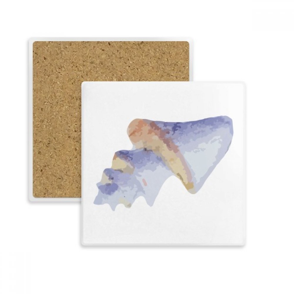 Dessous de verre absorbant bleu marine en pierre naturelle pour tasse