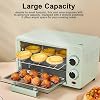 Intelligent Electric Oven, 12L Countertop Convection Toaster, Small Cake Baking Oven Multifunctional Breakfast Machine, 0-230 ℃ Adjustable Temperature Control, for Home Kitchen Restaurants A