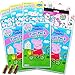 Peppa Pig Coloriage Lot de dragées avec autocollants, crayons et livre d'activités de coloriage dans une pochette refermable