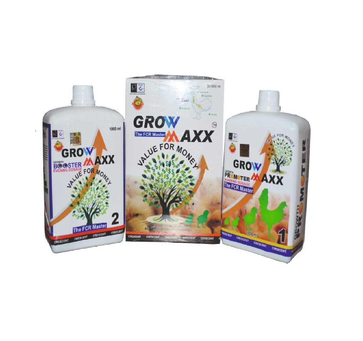 Grow Maxx Growth Promoter for Poultry, Improves FCR and Gives Immunity to The Birds, Growth Supplement for Poultry and Birds 2X1000ml (B08ZL1R4XG) Amazon Price History, Amazon Price Tracker