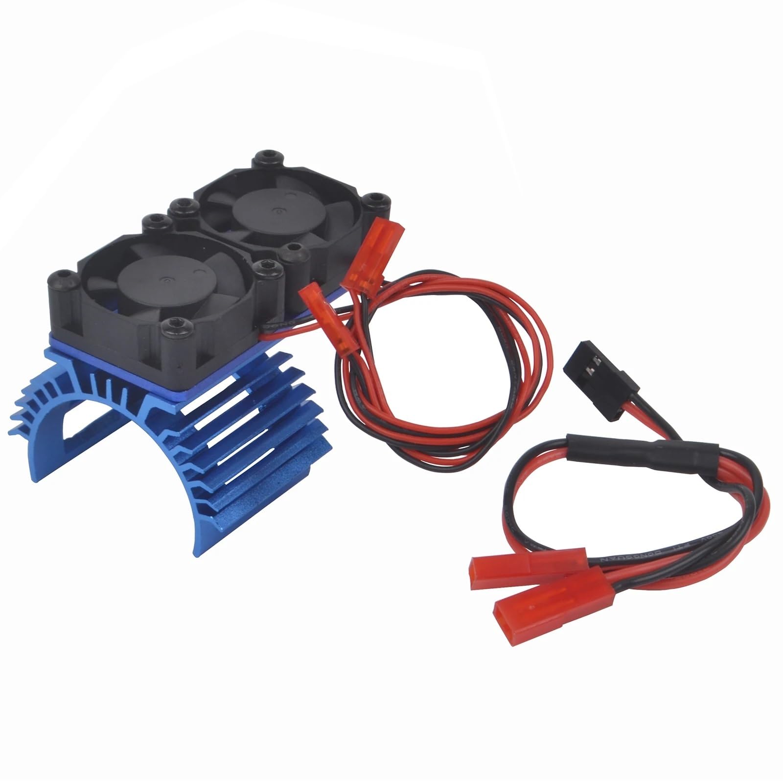 Motor Fan Cooling Heatsink Fit for 540 550 3650 3660 Brushless MotorFit for Traxxas Tamiya 1/8 1/10 Scale RC Cars Accessories(Blue)