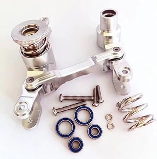 for Traxxas 1/5 X-MAXX XMAXX 6S 8S 7746 Aluminum Ajustable Steering Assembly with Bearings Silver