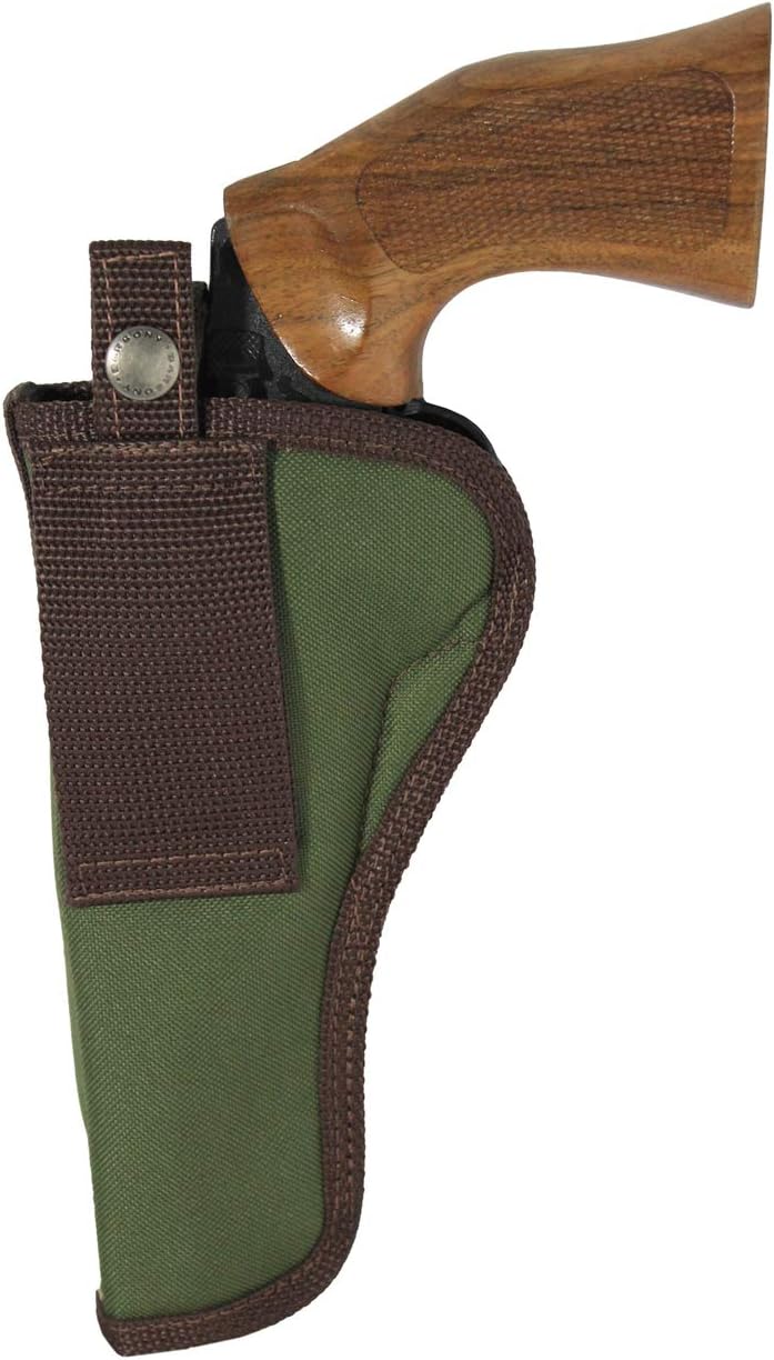 Barsony New Woodland Green OWB Belt Holster for 6" Revolvers