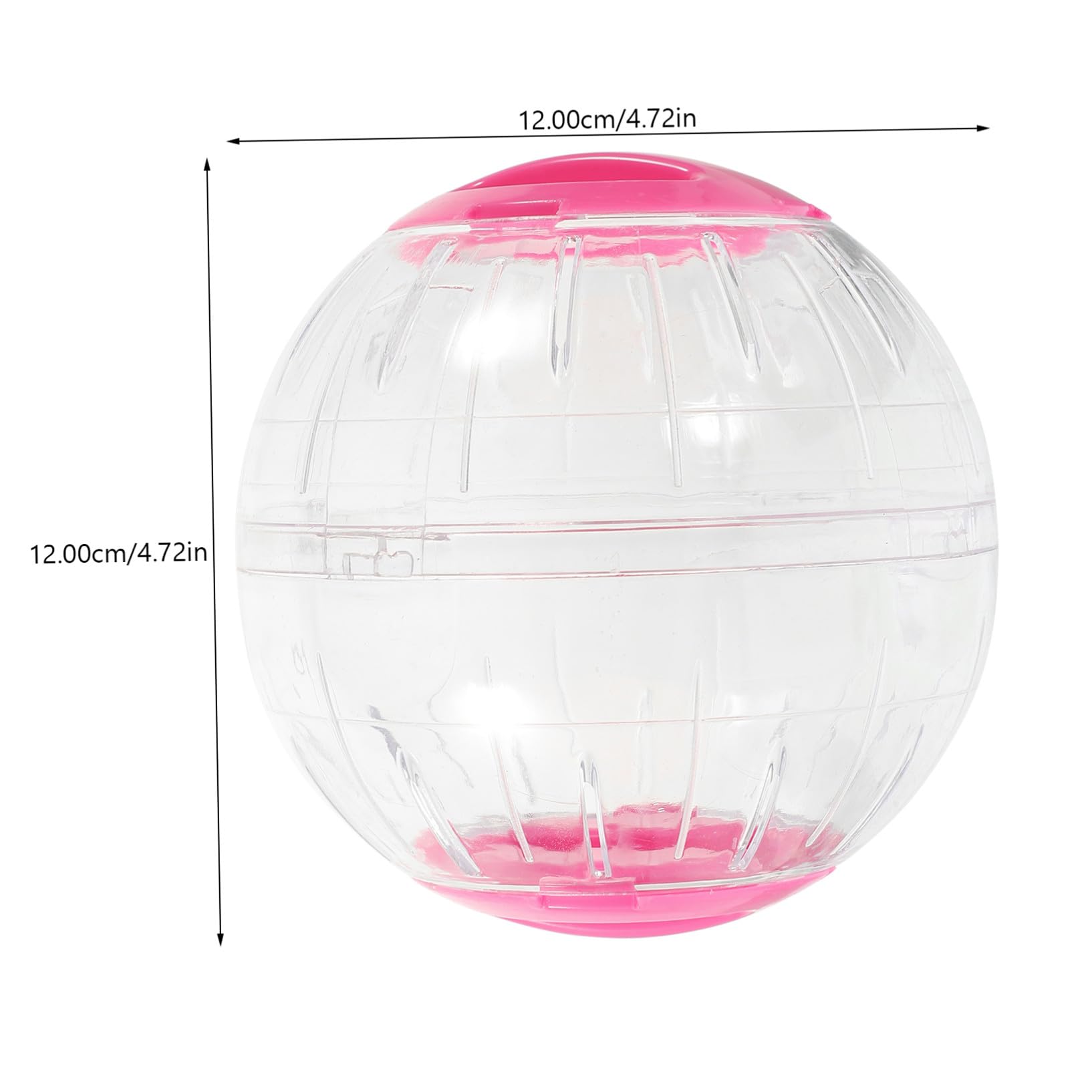 4 Pièces Boule Exercice Transparente pour Petits Animaux Bleues Roses Roue Silencieuse Portable pour Hamster Gerbille Souris et Petits Mammifères Activité pour Cage