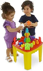 Mesa de Atividades Blocolândia da Dismat - Brinquedo Educativo Multifuncional com Blocos de Montar, Ideal para Desenvolvimento de Habilidades Motoras e Cognitivas