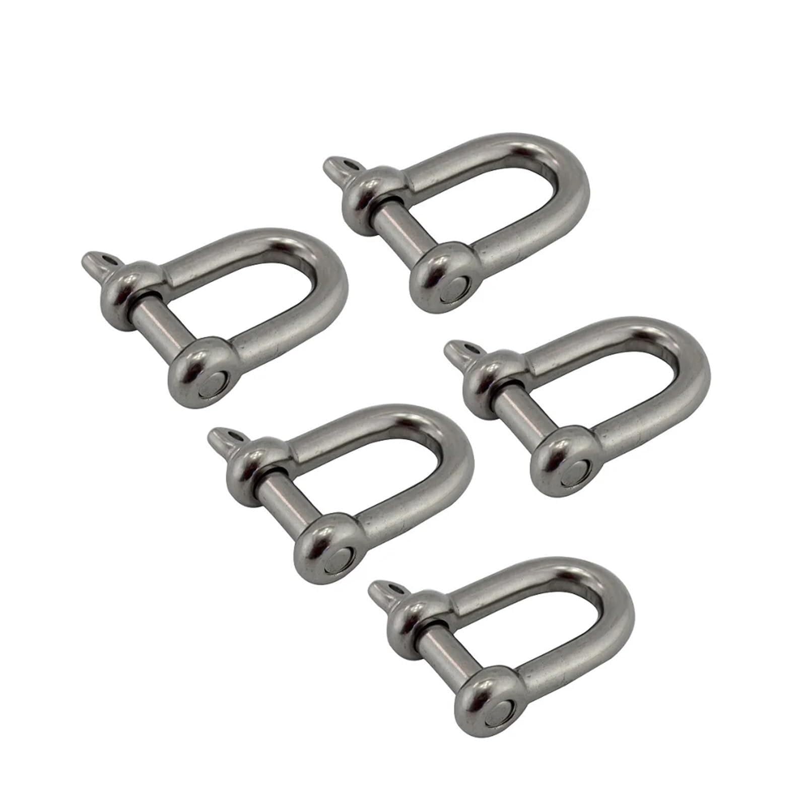 SchäKel D-Schäkel Mit Schraubstift, Edelstahl 304, Robust, 4 Mm, 5, 6, 8, 10(5 Pieces,8mm)