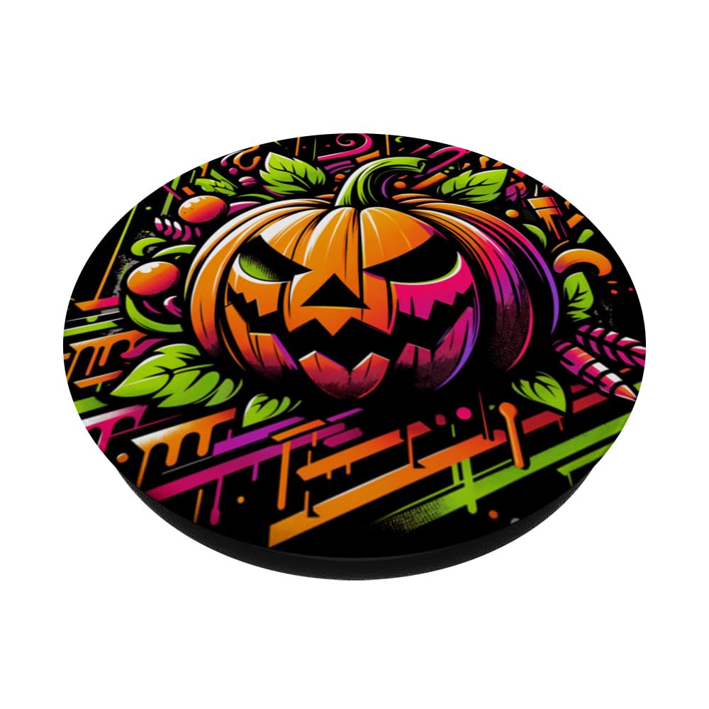 Amazon.com: Jack O Lantern Pumpkin Halloween Graffiti Art Style